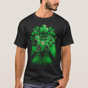 Irish Gamer St Patrick´s Day C Gaming Controller T-Shirt