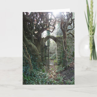 Irish garden gate card