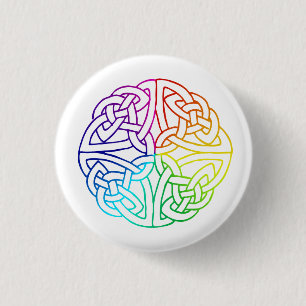 Irish Gay & Lesbian Pride Celtic 1 Inch Round Button