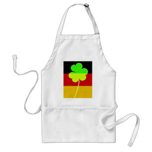 Irish German Flag Shamrock Clover St. Patrick Fun Standard Apron