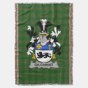  Irish Gilchrist or McGilchrist Coat of Arms Famil Throw Blanket