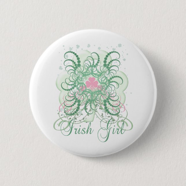Irish Girl 2 Inch Round Button (Front)