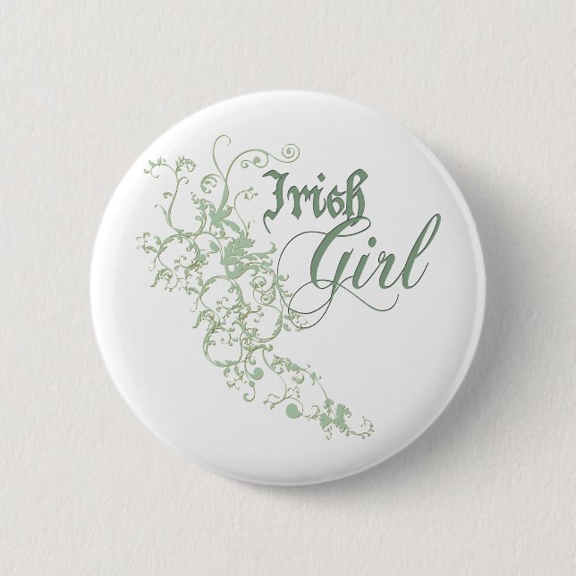Irish Girl 2 Inch Round Button (Front)