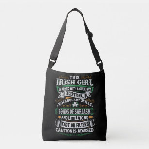 Irish Girl Attitude Crossbody purse Crossbody Bag