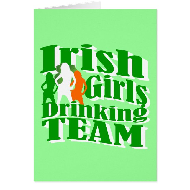 Irish girls drinking team (Front)