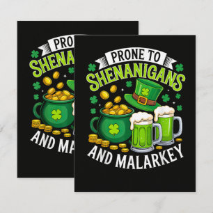 Irish Gnome St Patricks Prone to Shenanigans  Announcement