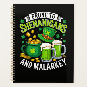 Irish Gnome St Patricks Prone to Shenanigans Planner
