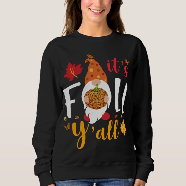 Irish Gnomes Four Leaf Clover St Patrick's Day Cos Sweatshirt (Front)