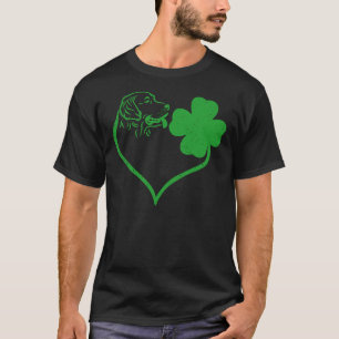 Irish Golden Retriever Face Shamrock St Patricks D T-Shirt