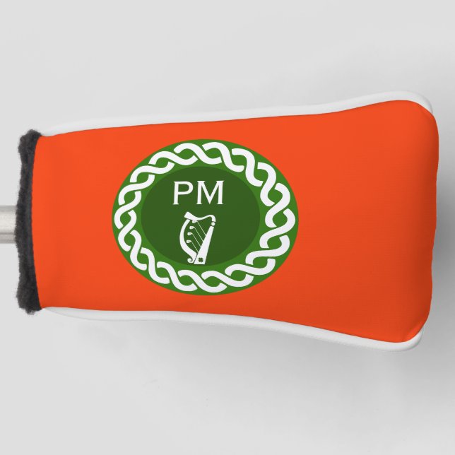 Irish Golfer Gift Golf Head Cover (Front)