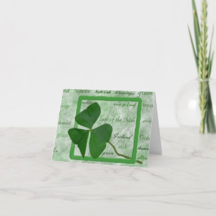 Irish Good Luck Card