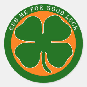 Irish - Good Luck Classic Round Sticker