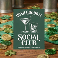 Irish Goodbye Social Club Drink Humour