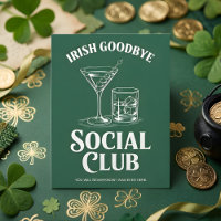 Irish Goodbye Social Club Party Humor