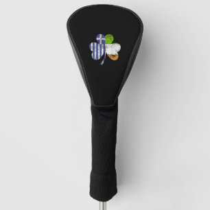 Irish Greek Flag Ireland Shamrock St Patricks Day Golf Head Cover