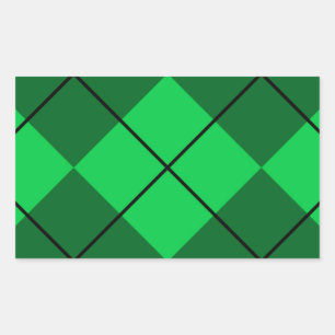 Irish Green Argyle Sticker