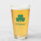 Irish Green Clover Personalized Last Name Beer