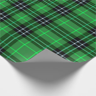 Irish Green Plaid Wrapping Paper