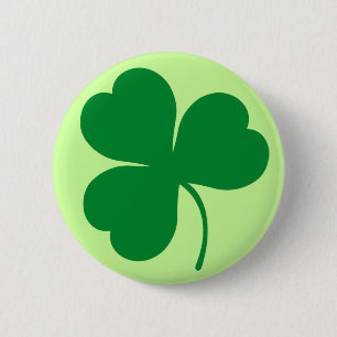 Irish Green Shamrock Clover Gift 2 Inch Round Button