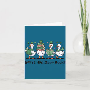 Irish had more books funny st patrick's day card