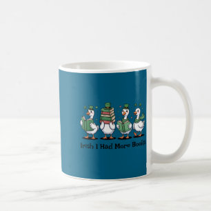 Irish had more books funny st patrick's day coffee mug