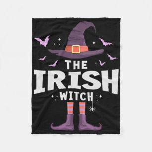 Irish Halloween Witch Matching Costume  Fleece Blanket