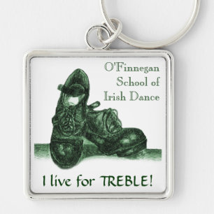 Irish Hard Shoes Customizable Keychain