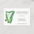 Irish Harp and Shamrocks