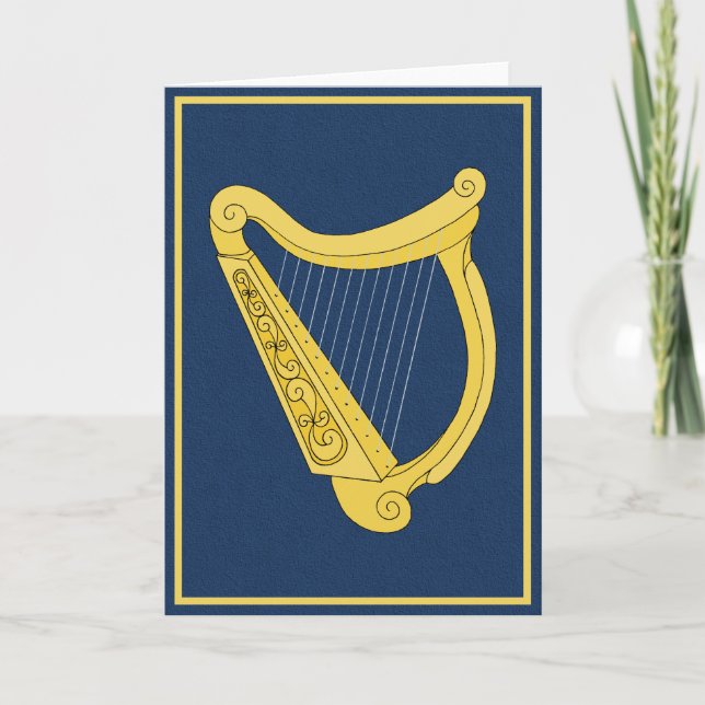 Irish Harp Card (Front)