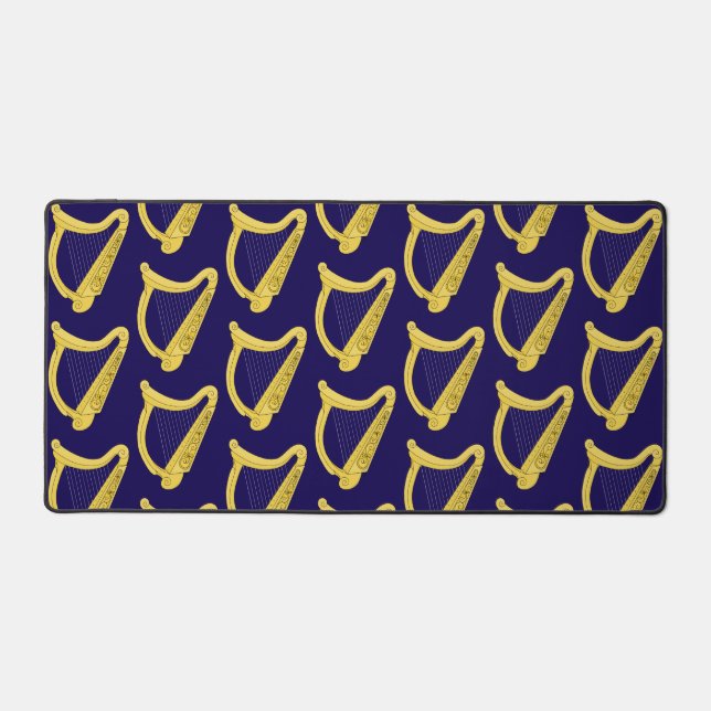 Irish Harp Desk Mat (Front)