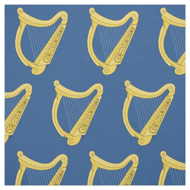Irish Harp Fabric (Swatch)
