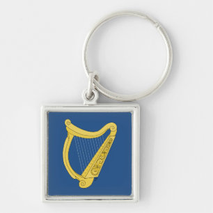 Irish Harp Keychain