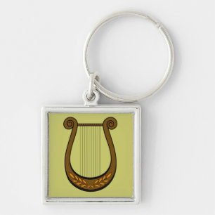 Irish Harp Keychain