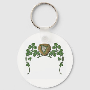 Irish Harp Keychain