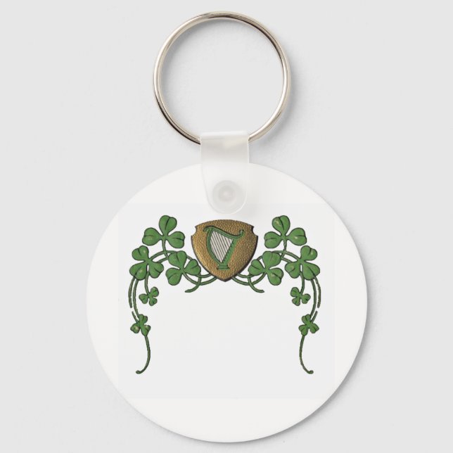 Irish Harp Keychain (Front)