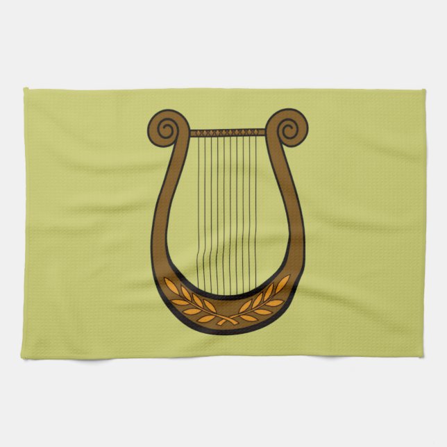 Irish Harp Kitchen Towel (Horizontal)