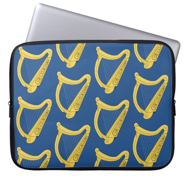 Irish Harp Laptop Sleeve (Front)