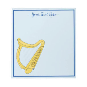 Irish Harp Notepad