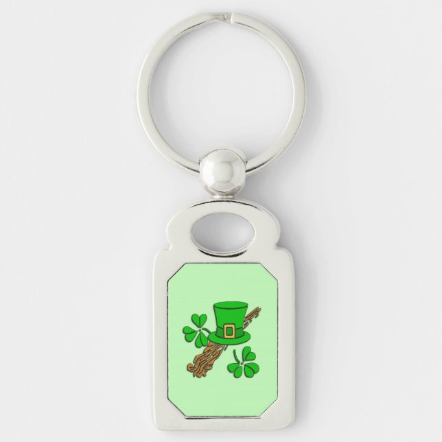 Irish Hat Green Keychain (Front)