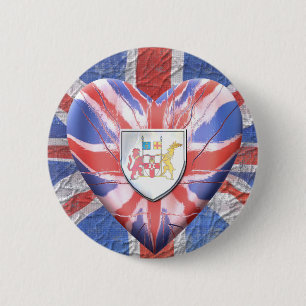 Irish Heart 2 Inch Round Button