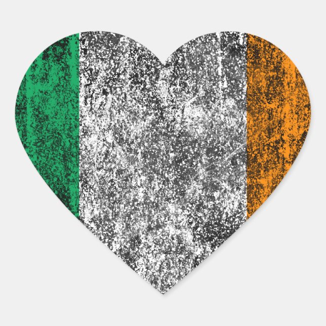 irish heart flag sticker (Front)