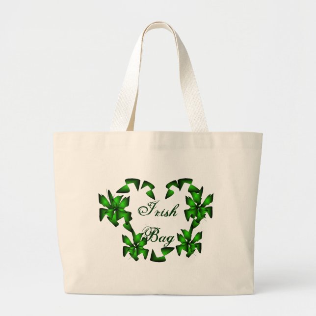 Irish Heart In White Bag - Customizable (Front)