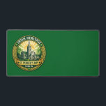 Irish Heritage - Dublin Desk Mat<br><div class="desc">This desk mat combines Irish tradition with functional workspace design. Featuring a detailed Dublin heritage illustration surrounded by Celtic ornamentation and shamrock accents,  it provides a smooth and durable surface for keyboards,  writing or gaming while bringing a touch of Irish culture to your desk.</div>