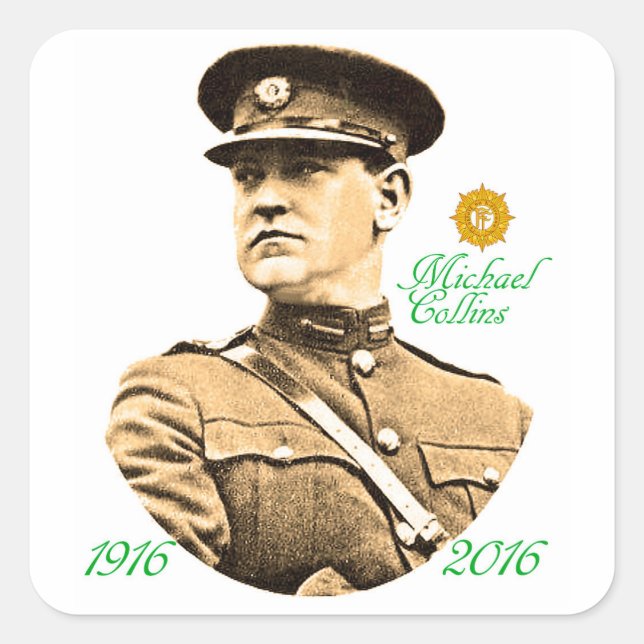Irish Hero image for Square-Stickers-Glossy Square Sticker (Front)