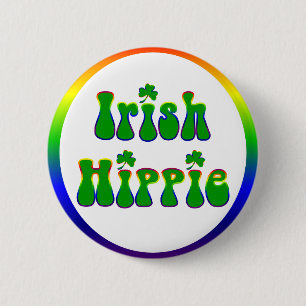Irish Hippie Round 2 Inch Round Button