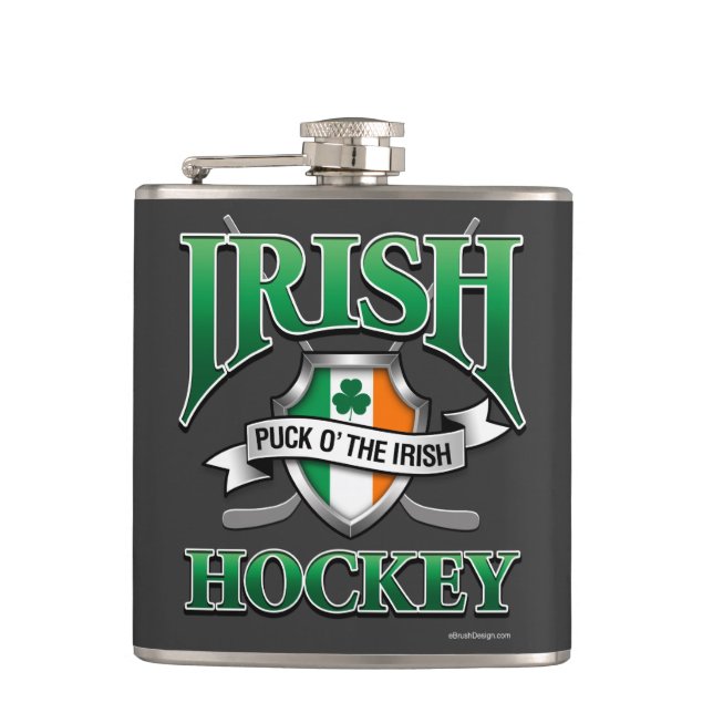 Irish Hockey Hip Flask (Front)