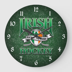 Irish Hockey Large Clock