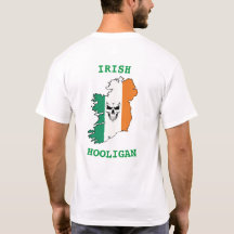 Irish Hooligan Skull Flag