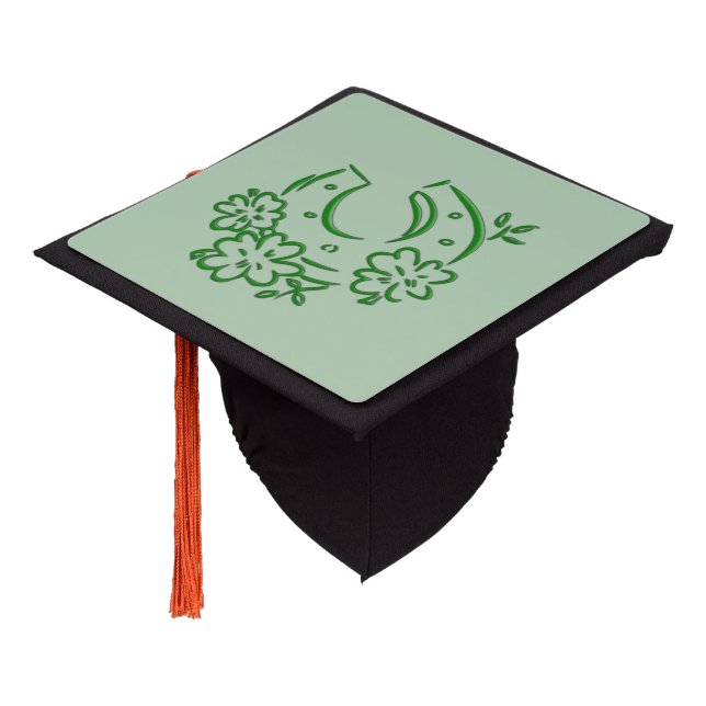 Irish Horseshoe Graduation Cap Topper (Angled)