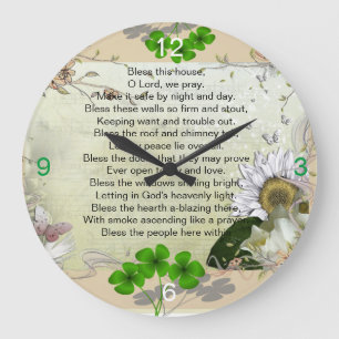 Irish House Blessing horloge